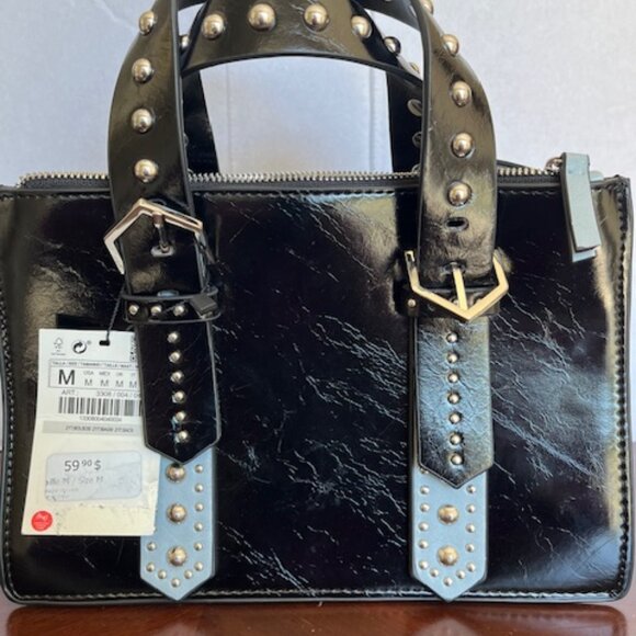 Zara shoulder bag with studs. - Picture 1 of 4